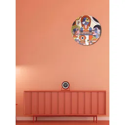 THE QUIRKY HOME White & Blue Printed Ceramic Wall Plates-picture-17