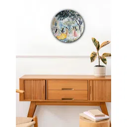 THE QUIRKY HOME White & Green Printed Ceramic Wall Plate Decor-picture-10