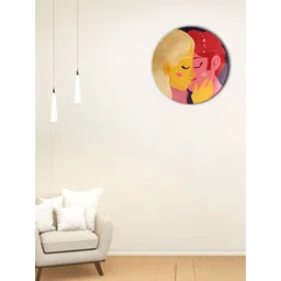 THE QUIRKY HOME White & Pink Printed Ceramic Wall Plate-picture-15