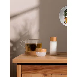 THE QUIRKY HOME White & Yellow Elephant Tree Printed Ceramic Decorative Wall Plate-picture-16