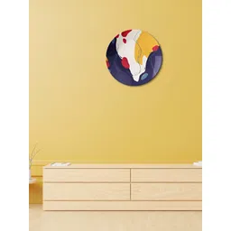 THE QUIRKY HOME White & Yellow Printed Ceramic Wall Plates-picture-19