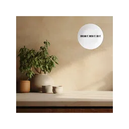 THE QUIRKY HOME White Dream It Wish It Do It Printed Ceramic Decorative Wall Decor-picture-32