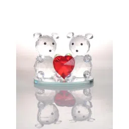 the real effect london Real Effect London Mozart Crystal White & Red Couple Teddy Figurine - Set of 1-picture-41