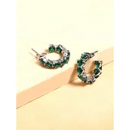 The Real Effect London Silver Hoop Earrings for Women-picture-15