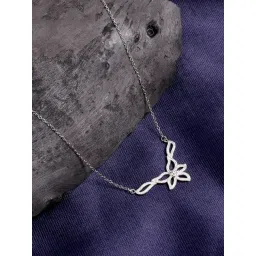 The Real Effect London Silver Pendant with Chain for Women-picture-22