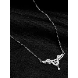 The Real Effect London Silver Pendant with Chain for Women-picture-24