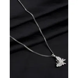 The Real Effect London Sonah Silver Butterfly with Stones Pendant-picture-18