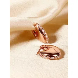 The Real Effect London The Opalia Rose Gold Plated Silver Hoop Earrings-picture-20