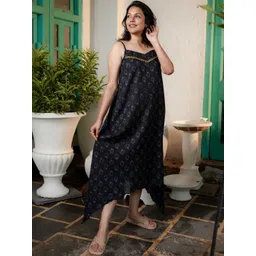 THE SAFFRON SAGA Floral Print Dress-picture-27