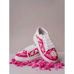 The Saree Sneakers Women Textured Sneakers-picture-41
