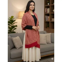 THE SHAWL STUDIO Women Ethnic Motifs Woven Design Shawl-image-41