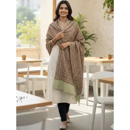 THE SHAWL STUDIO Women Ethnic Motifs Woven Design Woollen Shawl-image-38