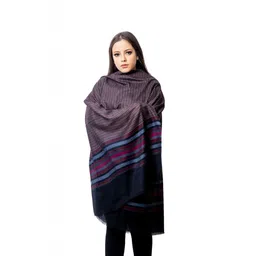 THE SHAWL STUDIO Women Striped Woven Design Shawl-image-44