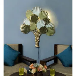 Green Iron Palm Tree Metal Wall Art-image-34
