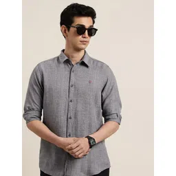 THE SHIRT CODE Textured Casual Shirt-picture-18