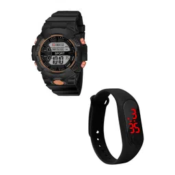 THE SHOPOHOLIC Kids Pack of 2 Dial & Straps Digital Watch Dk-B-M_L-picture-39