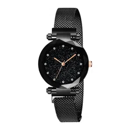 THE SHOPOHOLIC Women Embellished Bracelet Style Straps Analogue Watch 12-Black-picture-37