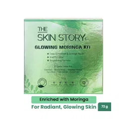 The Skin Story Glowing Moringa Facial Kit For Detan Clear Hydrated Firm Skin Tightens Pores, SPF 50+-picture-11