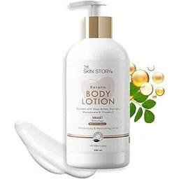 The Skin Story Vitamin E Body Lotion | 24Hrs Long Lasting Moisture and Nourishing | Shea Butter, Moringa, & Vitamin E | UV Protection | 280ml-picture-12