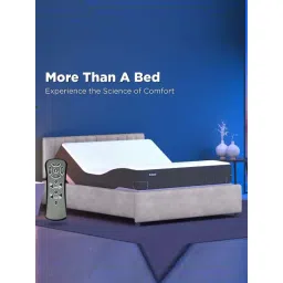 The Sleep Company Elev8 King Size Smart Recliner Bed Base with Italia Grey Frame & Massager Mode-picture-31