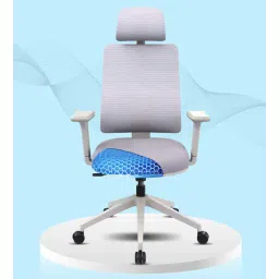 the sleep company Flex Breathable Mesh Ergonomic Chair In Grey Colour-picture-36