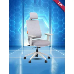 The Sleep Company Grey Fiber Flex Ergonomic Office Chair-picture-22