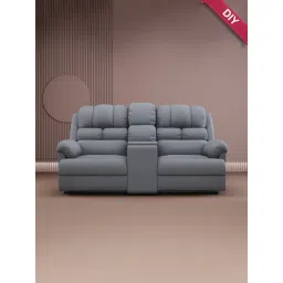 The Sleep Company Grey Luxe Motorised Patented SmartGRID Technology 2 Seater Recliner Sofa-picture-15