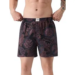 Marvel Comics: Black Panther Men and Boys Elastic Waistband Black All-Over Graphic Printed Cotton Regular Fit Everyday Comfortable Boxer Shorts-image-24