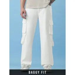 The Souled Store Baggy Fit Denim Pearl White Men Jeans-picture-10