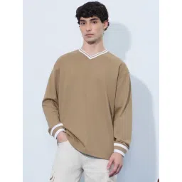 The Souled Store Beige Loose Fit T-Shirt-picture-22