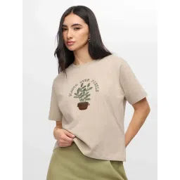 The Souled Store Beige Printed Top-picture-11