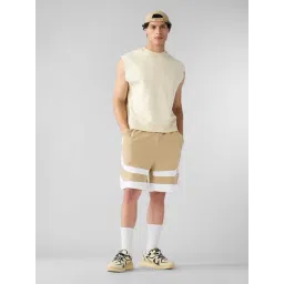 The Souled Store Beige Regular Fit Printed Shorts-picture-33