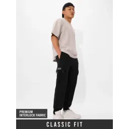The Souled Store Black Cotton Regular fit Track Pants-picture-17