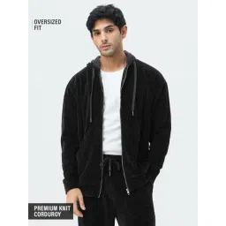 The Souled Store Black Cotton Solid Jacket-picture-11