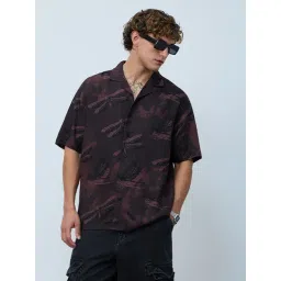 The Souled Store Black Loose Fit Printed Shirt-picture-14