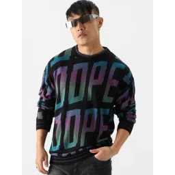 The Souled Store Black Loose Fit Printed Sweatshirts-picture-17