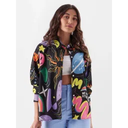 The Souled Store Black Printed Shirt-picture-31