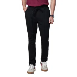 The Souled Store Black Regular Fit Trackpants image 1