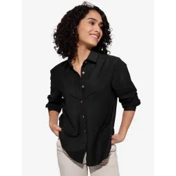 The Souled Store Black Relaxed Fit Shirt-picture-25