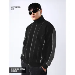 The Souled Store Black Solid Relaxed Fit Jacket-picture-25