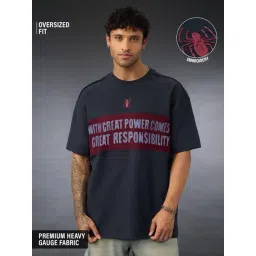 The Souled Store Blue Cotton Printed T-Shirt-picture-25