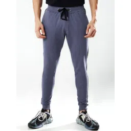The Souled Store Blue Regular Fit Colour Block Joggers-image-30