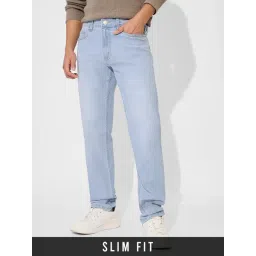 The Souled Store Blue Slim Fit Solid Jeans-picture-30