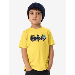 The Souled Store Boys Batman Graphic Printed Round Neck Cotton T-shirt-picture-10