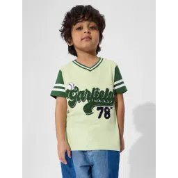 The Souled Store Boys Green Cotton Print T-Shirt-picture-19