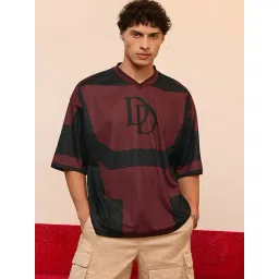 The Souled Store Brown Loose Fit Printed Sports T-Shirt-picture-11