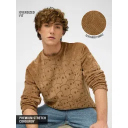 The Souled Store Brown Print Sweatshirt-picture-44
