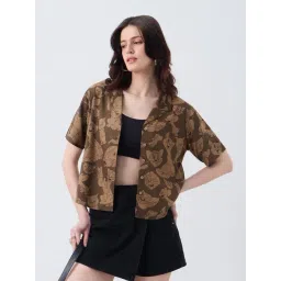 The Souled Store Brown Tom & Jerry Hawaii Women Holiday Shirt-picture-16