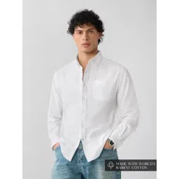 The Souled Store Classic White Cotton Regular Fit Shirt-picture-21