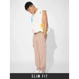 The Souled Store Cream Cotton Regular fit Track Pants-picture-26